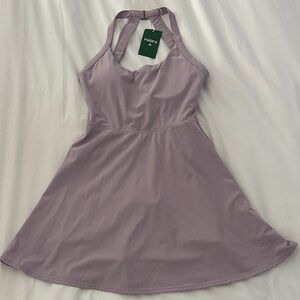 HALARA Light Purple Halter Dress